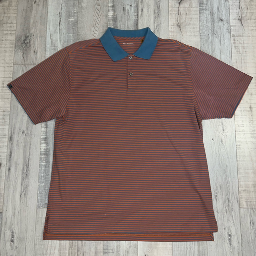 Ashworth Golf Company Striped Polo